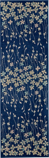 Nourison Tranquil Tra04 Navy Rugs - Nourison - 99446484390