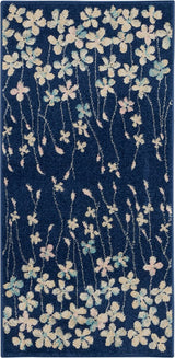 Nourison Tranquil Tra04 Navy Rugs - Nourison - 99446484499