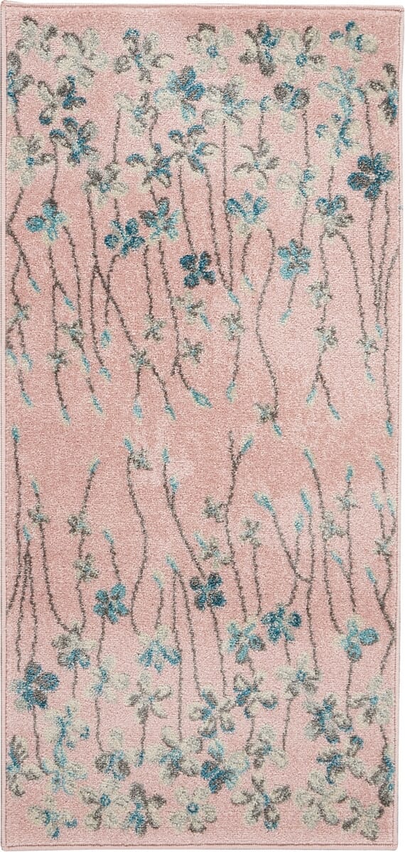 Nourison Tranquil Tra04 Pink Rugs - Nourison - 99446484765