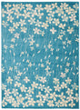 Nourison Tranquil Tra04 Turquoise Rugs - Nourison - 99446484901