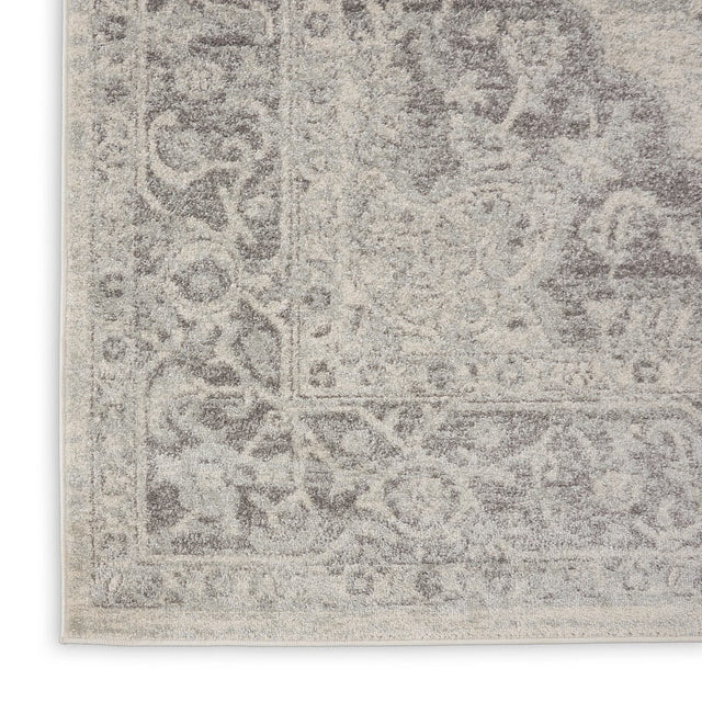 Nourison Tranquil Tra05 Ivory/Grey Rug - Nourison - 99446485014