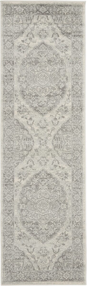 Nourison Tranquil Tra05 Ivory/Grey Rug - Nourison - 99446485021