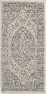 Nourison Tranquil Tra05 Ivory/Grey Rug - Nourison - 99446485113