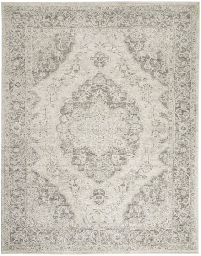 Nourison Tranquil Tra05 Ivory/Grey Rug - Nourison - 99446821522