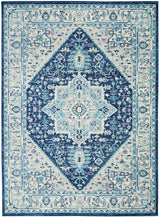 Nourison Tranquil Tra06 Ivory / Navy Rugs - Nourison - 99446485243
