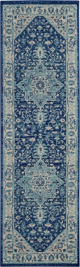 Nourison Tranquil Tra06 Ivory / Navy Rugs - Nourison - 99446485250