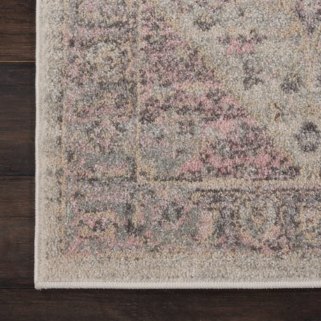 Nourison Tranquil Tra06 Ivory / Pink Rugs - Nourison - 99446485403