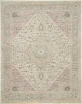 Nourison Tranquil Tra06 Ivory / Pink Rugs - Nourison - 99446485496