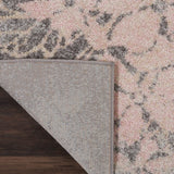 Nourison Tranquil Tra08 Grey / Pink Rugs - Nourison - 99446486189