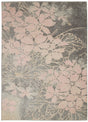 Nourison Tranquil Tra08 Grey / Pink Rugs - Nourison - 99446486189