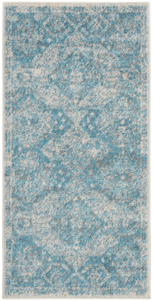 Nourison Tranquil Tra13 Lt.Blue/Ivory Rugs - Nourison - 99446816511