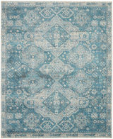 Nourison Tranquil Tra13 Lt.Blue/Ivory Rugs - Nourison - 99446816535