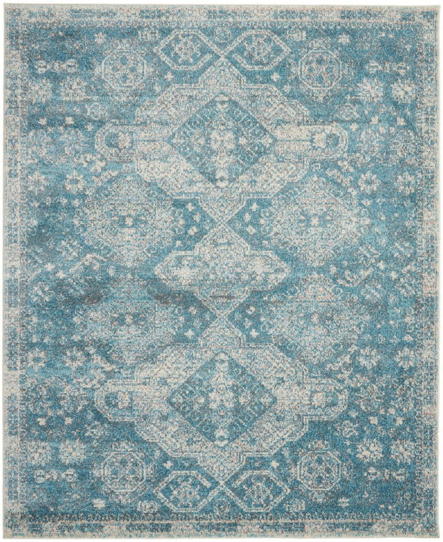 Nourison Tranquil Tra13 Lt.Blue/Ivory Rugs - Nourison - 99446816535