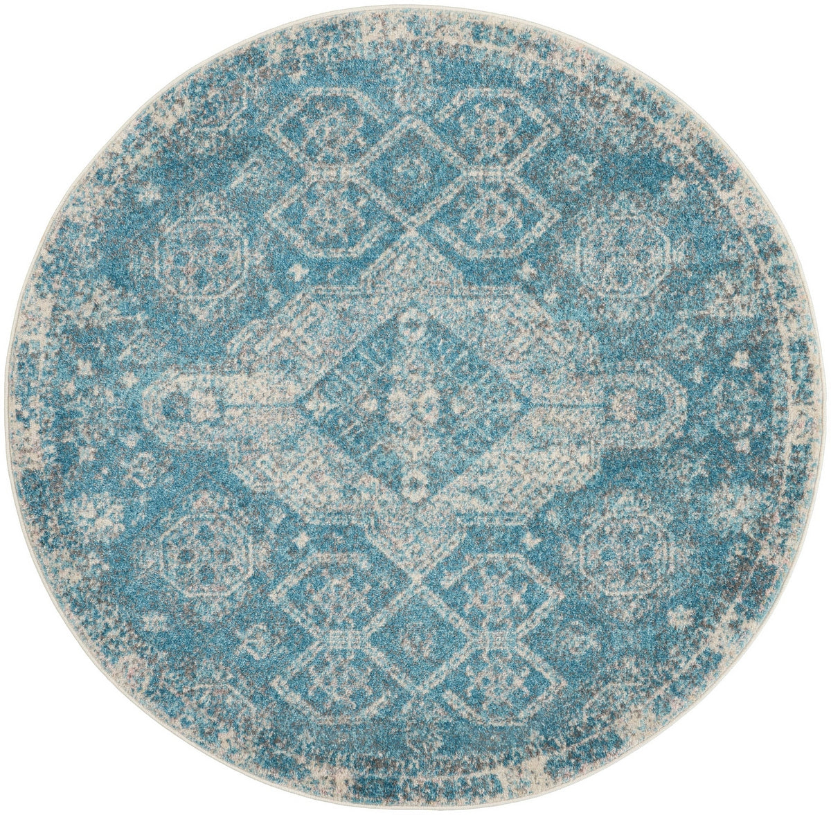 Nourison Tranquil Tra13 Lt.Blue/Ivory Rugs - Nourison - 99446816542