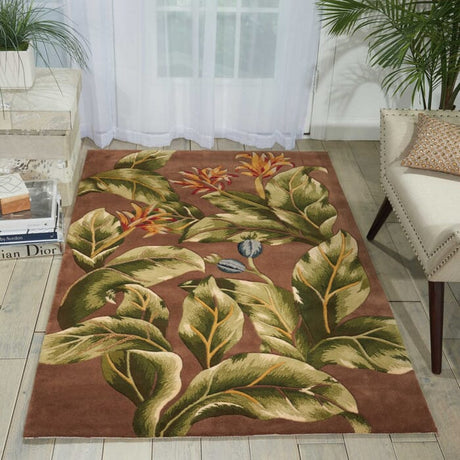 Nourison Tropics ts02 Khaki Rugs - Nourison - 81781