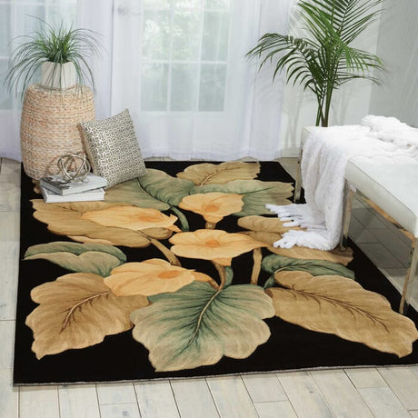 Nourison Tropics ts08 Black Rugs - Nourison - 54490