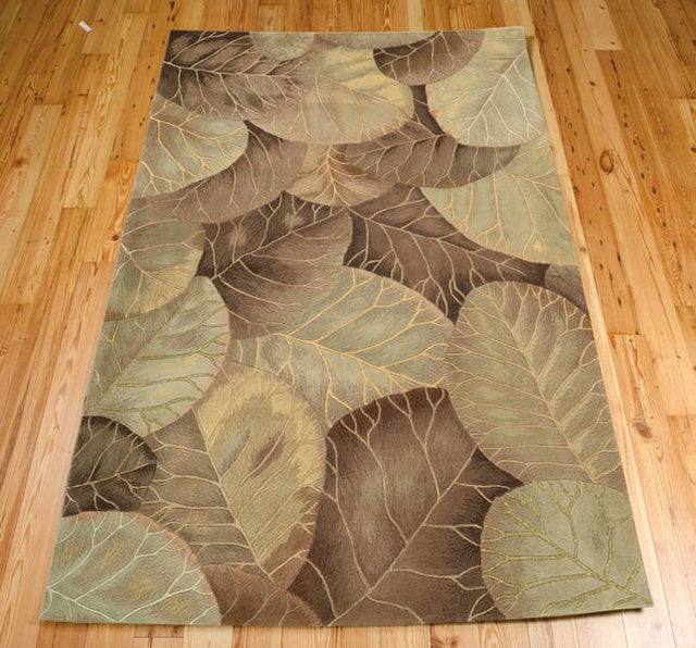 Nourison Tropics ts12 Brown / Green Rugs - Nourison - 01747