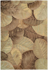 Nourison Tropics ts12 Brown / Green Rugs - Nourison - 01747