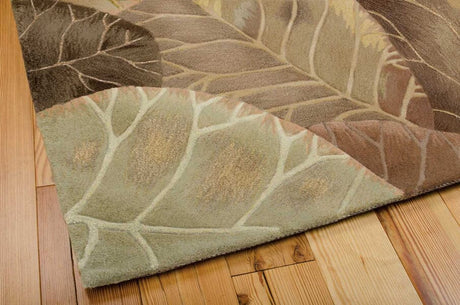 Nourison Tropics ts12 Brown / Green Rugs - Nourison - 01747