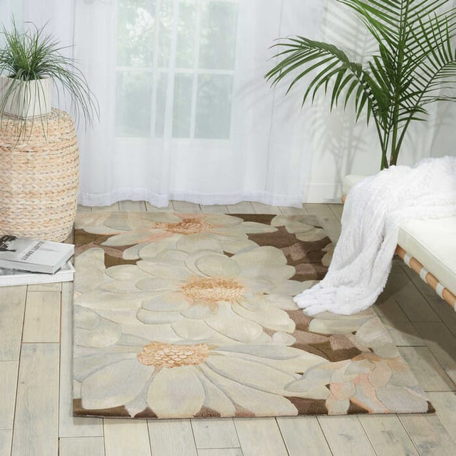 Nourison Tropics Ts13 Mocha Rugs - Nourison - 05607