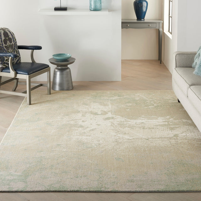 Nourison Twilight Twi06 Ivory Green Rug - Nourison - 99446789945