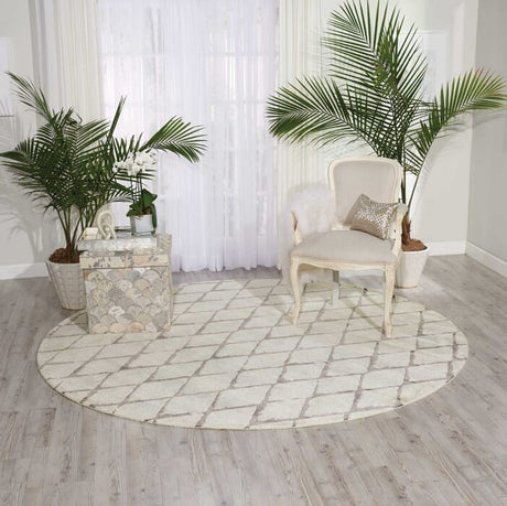 Nourison Twilight Twi15 Ivory / Grey Rugs - Nourison - 99446463722