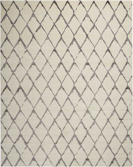 Nourison Twilight Twi15 Ivory / Grey Rugs - Nourison - 99446463722