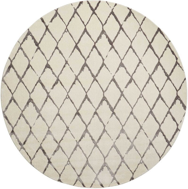 Nourison Twilight Twi15 Ivory / Grey Rugs - Nourison - 99446463722