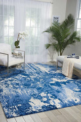 Nourison Twilight Twi24 Blue / Ivory Rugs - Nourison - 35730