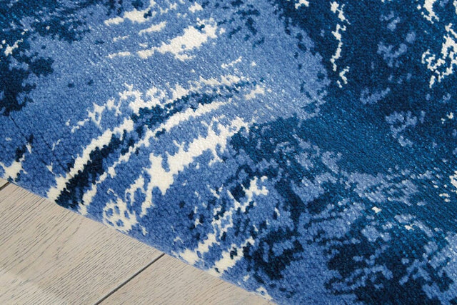 Nourison Twilight Twi24 Blue / Ivory Rugs - Nourison - 35828