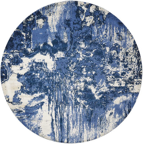 Nourison Twilight Twi24 Blue / Ivory Rugs - Nourison - 35828