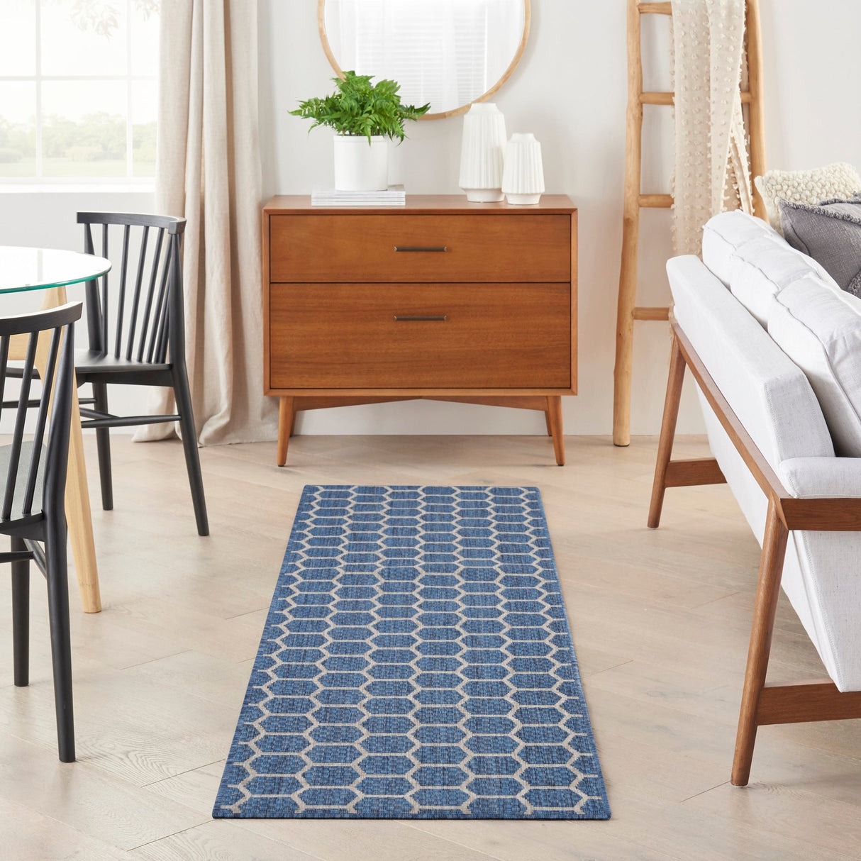 Nourison Twist Reversible Tws01 Blue Rug - Nourison - 99446962539