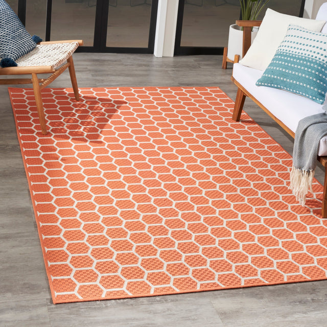 Nourison Twist Reversible Tws01 Coral Rug - Nourison - 99446962324