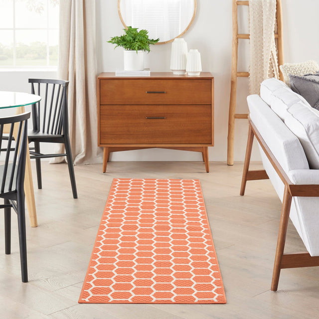 Nourison Twist Reversible Tws01 Coral Rug - Nourison - 99446962423