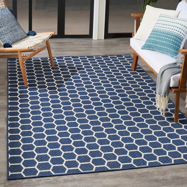 Nourison Twist Reversible Tws01 Navy Rug - Nourison - 99446962546