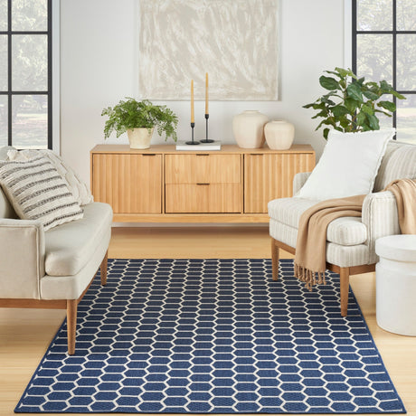 Nourison Twist Reversible Tws01 Navy Rug - Nourison - 99446962638