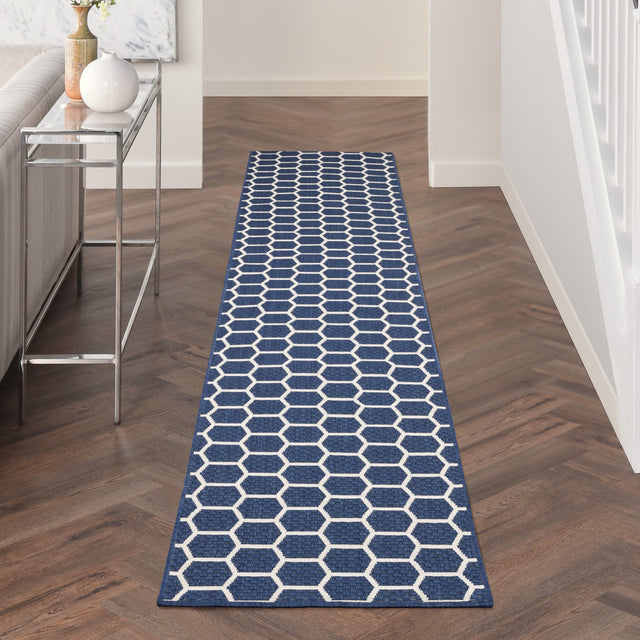 Nourison Twist Reversible Tws01 Navy Rug - Nourison - 99446962638