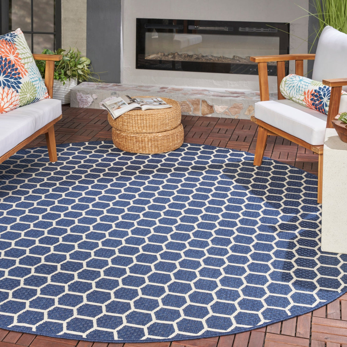Nourison Twist Reversible Tws01 Navy Rug - Nourison - 99446962638
