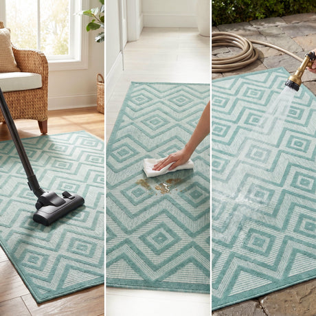Nourison Versatile Nrv01 Aqua Teal Rug - 99446043504