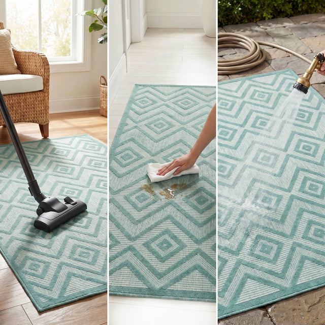 Nourison Versatile Nrv01 Aqua Teal Rug - 99446043504