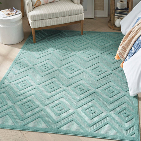 Nourison Versatile Nrv01 Aqua/Teal Rug - Nourison - 99446043504