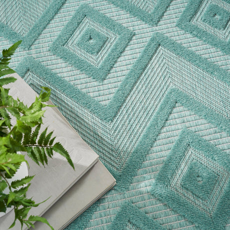 Nourison Versatile Nrv01 Aqua/Teal Rug - Nourison - 99446043504