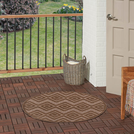 Nourison Versatile NRV01 Brown Contemporary Area Rugs - 841491115602
