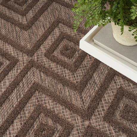 Nourison Versatile NRV01 Brown Contemporary Area Rugs - 841491115602