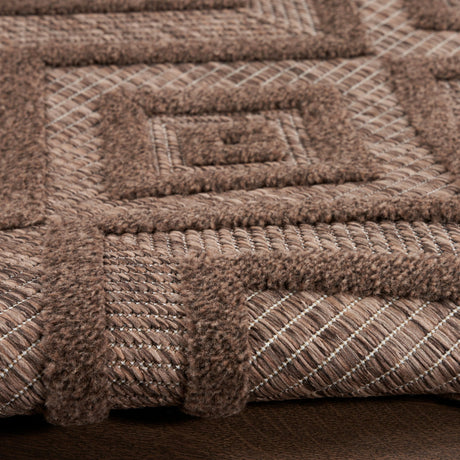 Nourison Versatile NRV01 Brown Contemporary Area Rugs - 841491115602
