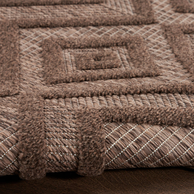 Nourison Versatile NRV01 Brown Contemporary Area Rugs - 841491115602