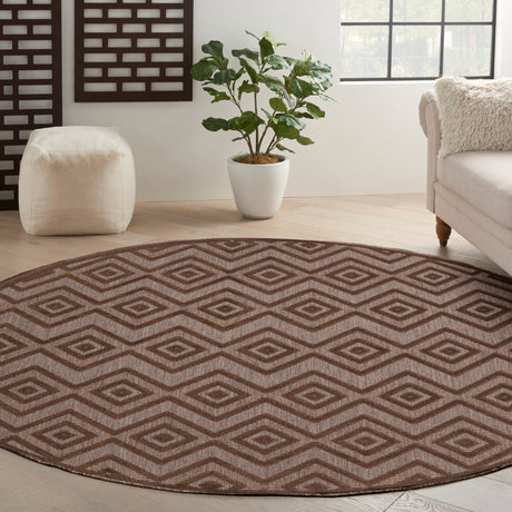 Nourison Versatile NRV01 Brown Contemporary Area Rugs - 841491115602