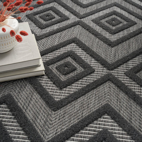 Nourison Versatile Nrv01 Charcoal/Black Rug - Nourison - 99446043498