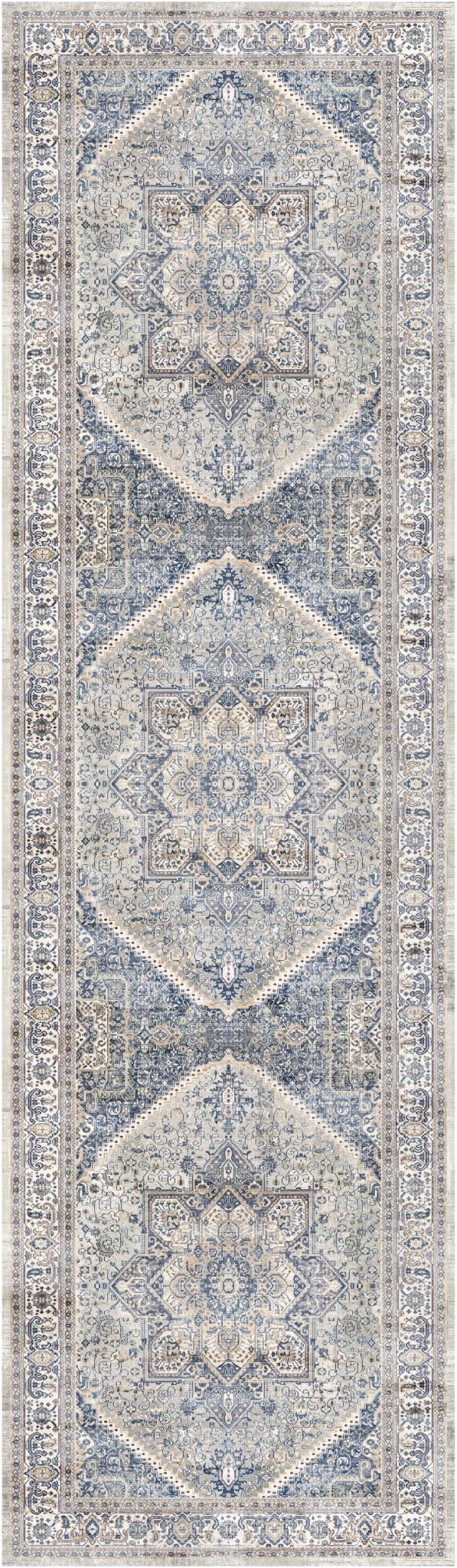 Nourison Vintage Home Vnh01 Beige Blue Rug - Nourison - 99446930682