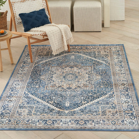 Nourison Vintage Home Vnh01 Blue Rug - Nourison - 99446930811